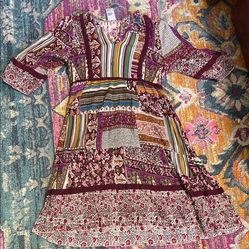 Bila Multicolor Boho Dress Bila Medium